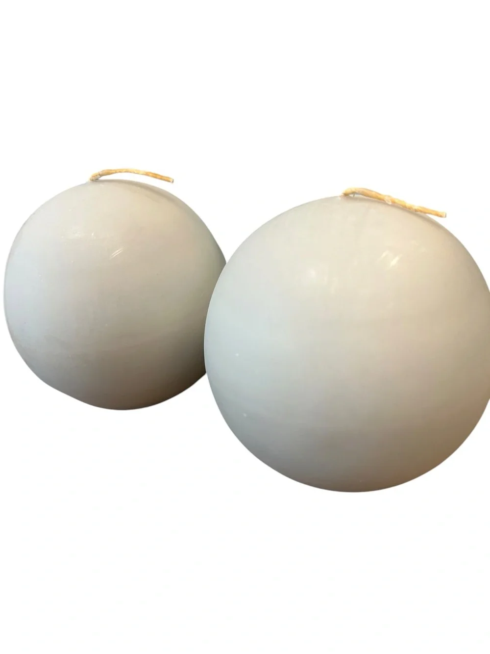 PartyLite Wild Fern 3” Ball Decorative Candles  Set of 2 - Picture 8 of 8